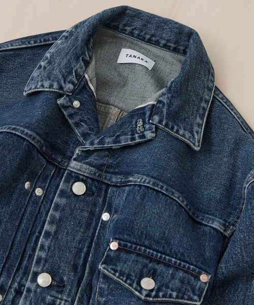 TANAKA（タナカ）の「【TANAKA】THE JEAN JACKET（デニムジャケット・メンズ・ダークインディゴブルー・S/M）」の2枚目の写真