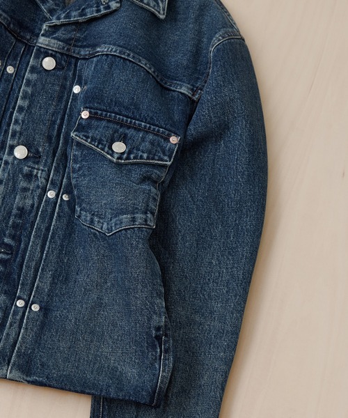 TANAKA（タナカ）の「【TANAKA】THE JEAN JACKET（デニムジャケット・メンズ・ダークインディゴブルー・S/M）」の4枚目の写真