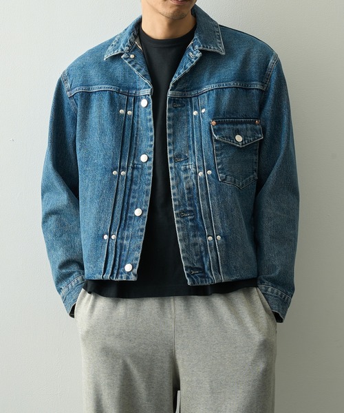TANAKA（タナカ）の「【TANAKA】THE JEAN JACKET（デニムジャケット・メンズ・ダークインディゴブルー・S/M）」の6枚目の写真