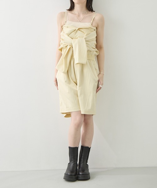 BELPER（ベルパー）の「[BELPER/ベルパー]OFF-SHOULDER JUMPSUITS（つなぎ/オールインワン・レディース・ブラック/イエロー・1/2）」の7枚目の写真