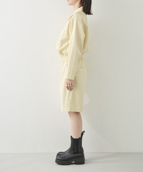 BELPER（ベルパー）の「[BELPER/ベルパー]OFF-SHOULDER JUMPSUITS（つなぎ/オールインワン・レディース・ブラック/イエロー・1/2）」の9枚目の写真