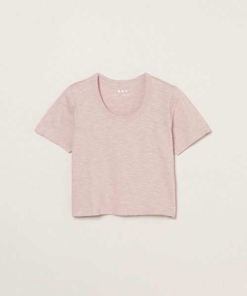 three dots(スリードッツ)の「オーガニックスラブ ジェシカ(Tシャツ/カットソー・レディース・バーガンディー/ブルー系その他/ピンク系その他/イエロー系その他/ホワイト・S/M)」の4枚目の写真