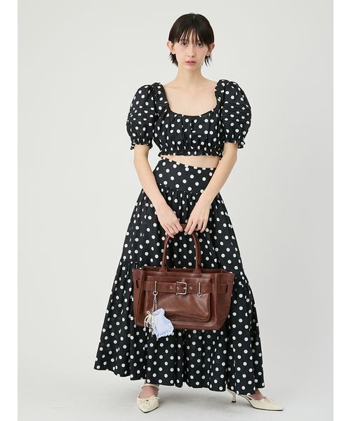 LILY BROWN(リリーブラウン)の「フロントベルトトートバッグ(トートバッグ・レディース・ブラウン/イエロー/ブラック・F)」の18枚目の写真