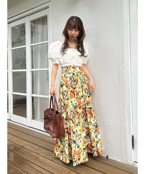 LILY BROWN(リリーブラウン)の「フロントベルトトートバッグ(トートバッグ・レディース・ブラウン/イエロー/ブラック・F)」の22枚目の写真