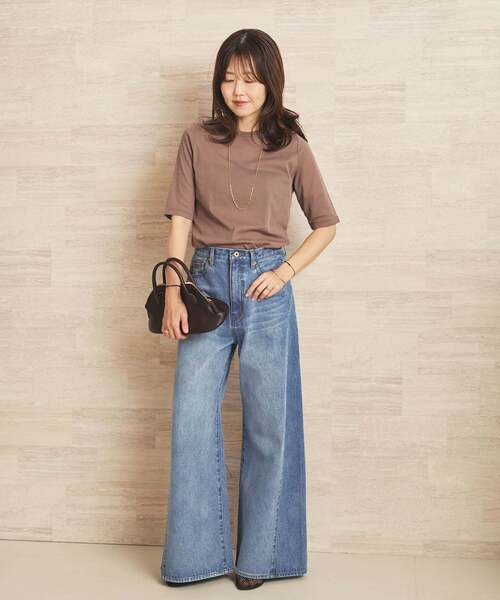 plage（プラージュ）の「《追加》REMAKE WIDE DENIM パンツ（デニムパンツ・レディース・ライトブルー・34/36/38）」の3枚目の写真