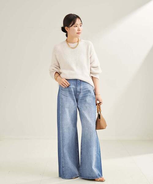 plage（プラージュ）の「《追加》REMAKE WIDE DENIM パンツ（デニムパンツ・レディース・ライトブルー・34/36/38）」の7枚目の写真