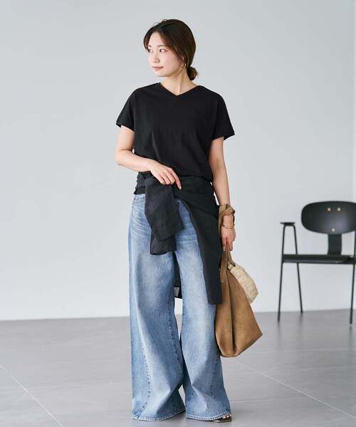 plage（プラージュ）の「《追加》REMAKE WIDE DENIM パンツ（デニムパンツ・レディース・ライトブルー・34/36/38）」の12枚目の写真