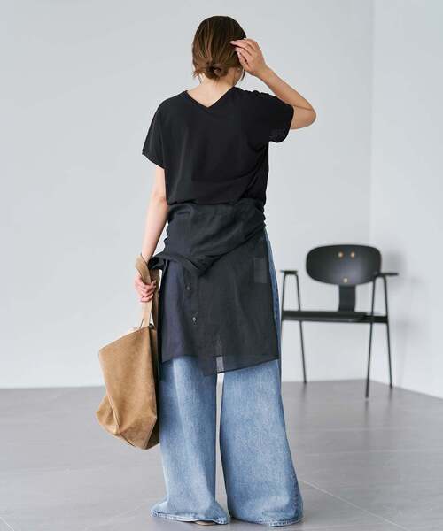 plage（プラージュ）の「《追加》REMAKE WIDE DENIM パンツ（デニムパンツ・レディース・ライトブルー・34/36/38）」の13枚目の写真