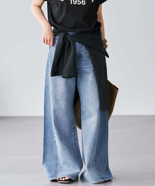 plage（プラージュ）の「《追加》REMAKE WIDE DENIM パンツ（デニムパンツ・レディース・ライトブルー・34/36/38）」の14枚目の写真