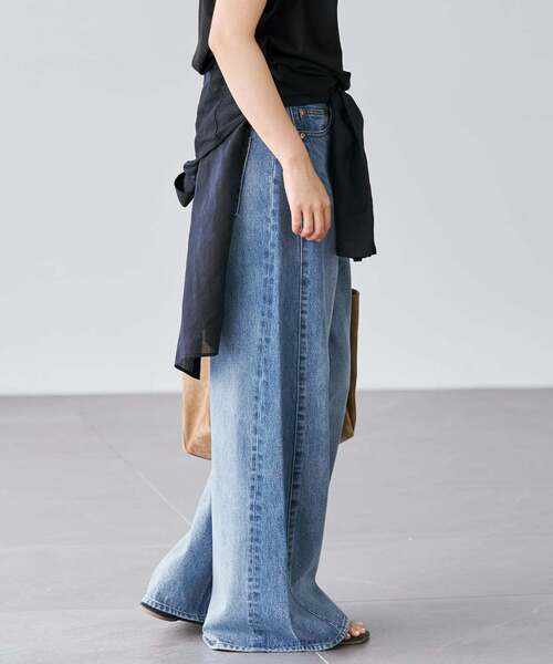 plage（プラージュ）の「《追加》REMAKE WIDE DENIM パンツ（デニムパンツ・レディース・ライトブルー・34/36/38）」の15枚目の写真
