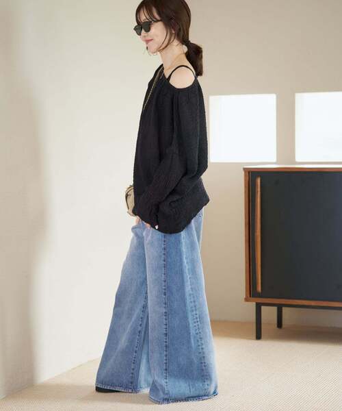 plage（プラージュ）の「《追加》REMAKE WIDE DENIM パンツ（デニムパンツ・レディース・ライトブルー・34/36/38）」の18枚目の写真