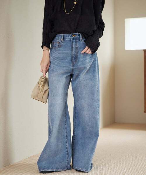 plage（プラージュ）の「《追加》REMAKE WIDE DENIM パンツ（デニムパンツ・レディース・ライトブルー・34/36/38）」の20枚目の写真