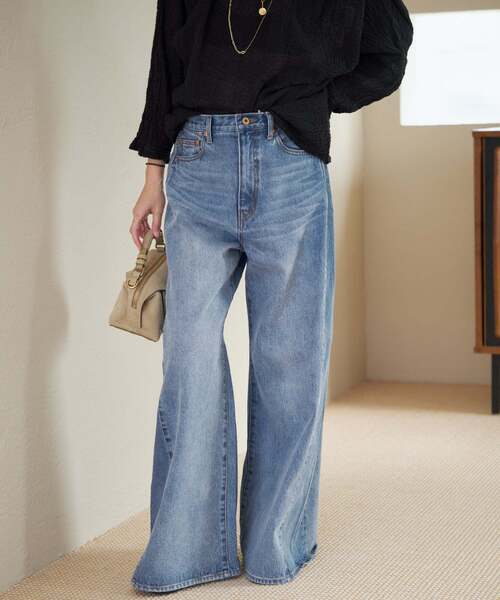 plage（プラージュ）の「《追加》REMAKE WIDE DENIM パンツ（デニムパンツ・レディース・ライトブルー・34/36/38）」の21枚目の写真