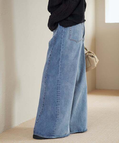 plage（プラージュ）の「《追加》REMAKE WIDE DENIM パンツ（デニムパンツ・レディース・ライトブルー・34/36/38）」の22枚目の写真