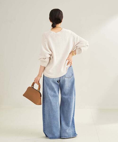 plage(プラージュ)の「《追加》REMAKE WIDE DENIM パンツ(デニムパンツ・レディース・ライトブルー・34/36/38)」の22枚目の写真
