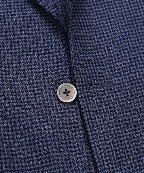 BROOKS BROTHERS(ブルックスブラザーズ)の「アイリッシュリネン ハウンドトゥース シングル2釦アンコンジャケット Classic(テーラードジャケット・メンズ・ネイビー/ブラウン・38SHT/39SHT/42SHT/40SHT)」の5枚目の写真