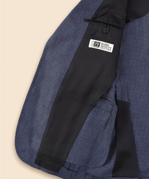 BROOKS BROTHERS(ブルックスブラザーズ)の「アイリッシュリネン ハウンドトゥース シングル2釦アンコンジャケット Classic(テーラードジャケット・メンズ・ネイビー/ブラウン・38SHT/39SHT/42SHT/40SHT)」の6枚目の写真
