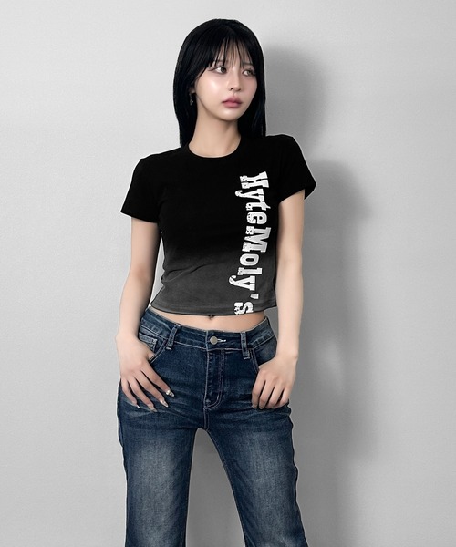 FOLLOWIN(フォロウィン)の「ヴィンテージロゴコンパクトTシャツ(Tシャツ/カットソー・レディース・ブラウン/ブラック/ホワイト・FREE)」の22枚目の写真