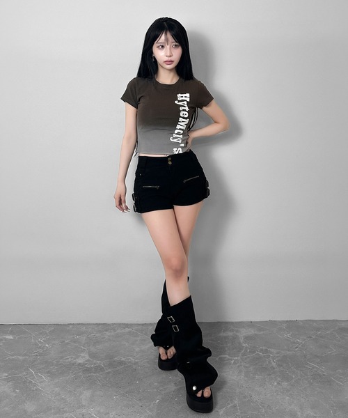 FOLLOWIN(フォロウィン)の「ヴィンテージロゴコンパクトTシャツ(Tシャツ/カットソー・レディース・ブラウン/ブラック/ホワイト・FREE)」の18枚目の写真