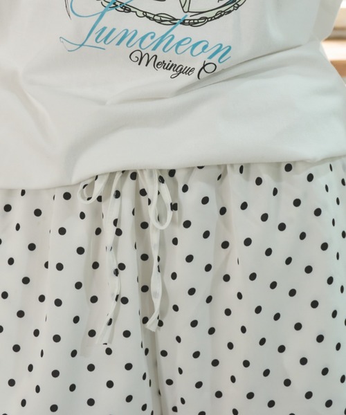 Birthday room（バースデイルーム）の「フリルドットショートパンツ/Frilled polka dot shorts（その他パンツ・レディース・ブラック/ホワイト・FREE）」の7枚目の写真