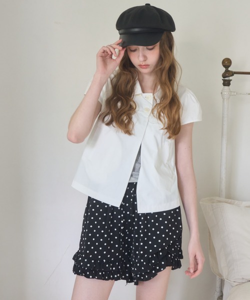 Birthday room（バースデイルーム）の「フリルドットショートパンツ/Frilled polka dot shorts（その他パンツ・レディース・ブラック/ホワイト・FREE）」の18枚目の写真