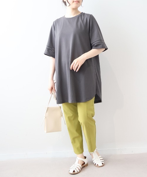 MB mint breeze(エムビーミントブリーズ)の「【L~6L 大きいサイズ】サイドシームクロップドパンツ(その他パンツ・レディース・ブルー/カーキ/ネイビー・LL/3L/4L/5L/6L/L)」の11枚目の写真
