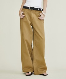 Back Belt Wide Pants / バックベルトワイドパンツ