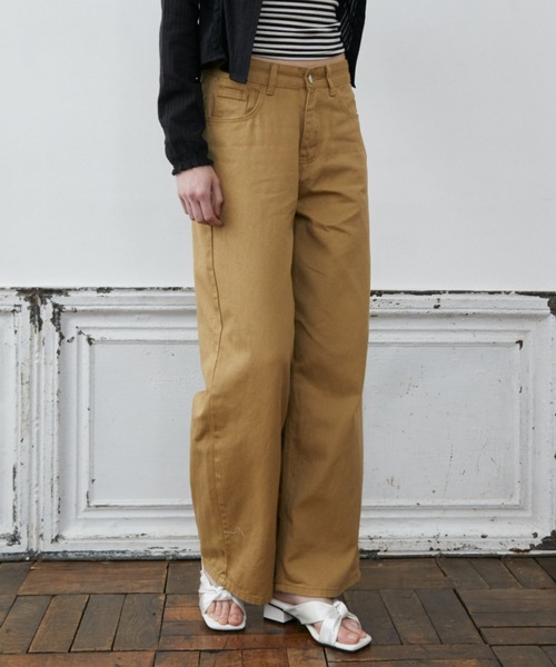 Rohwel（ローウェル）の「Back Belt Wide Pants / バックベルトワイドパンツ（チノパンツ・レディース・ベージュ/カーキ・MEDIUM/SMALL）」の20枚目の写真