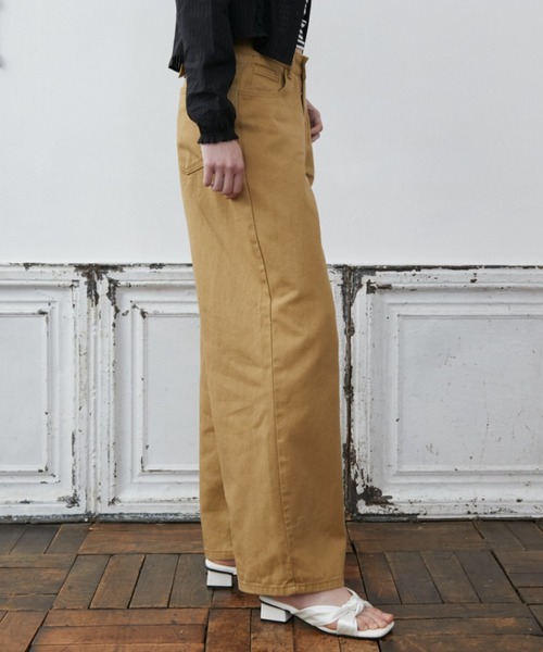 Rohwel（ローウェル）の「Back Belt Wide Pants / バックベルトワイドパンツ（チノパンツ・レディース・ベージュ/カーキ・MEDIUM/SMALL）」の21枚目の写真