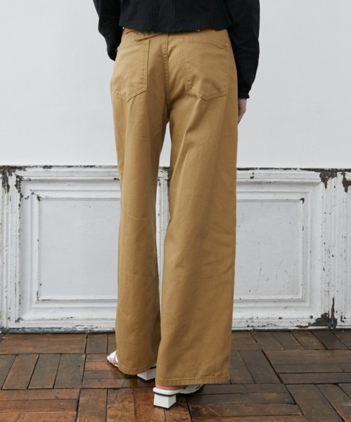 Rohwel（ローウェル）の「Back Belt Wide Pants / バックベルトワイドパンツ（チノパンツ・レディース・ベージュ/カーキ・MEDIUM/SMALL）」の22枚目の写真