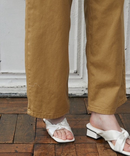 Rohwel（ローウェル）の「Back Belt Wide Pants / バックベルトワイドパンツ（チノパンツ・レディース・ベージュ/カーキ・MEDIUM/SMALL）」の19枚目の写真