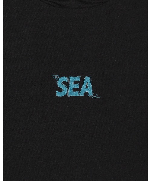 WIND AND SEA（ウィンダンシー）の「WAVE BLUE STITCH TEE（Tシャツ/カットソー・メンズ・ブラック/ホワイト/ブルー・LARGE/MEDIUM）」の9枚目の写真