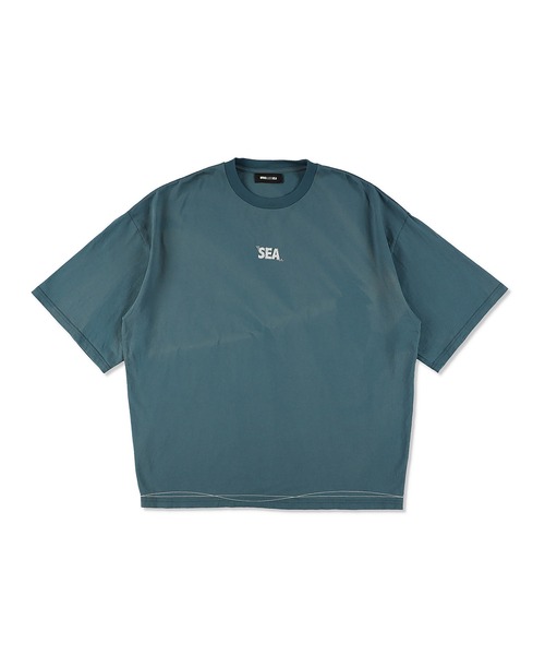 WIND AND SEA（ウィンダンシー）の「WAVE BLUE STITCH TEE（Tシャツ/カットソー・メンズ・ブラック/ホワイト/ブルー・LARGE/MEDIUM）」の11枚目の写真