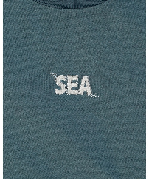 WIND AND SEA（ウィンダンシー）の「WAVE BLUE STITCH TEE（Tシャツ/カットソー・メンズ・ブラック/ホワイト/ブルー・LARGE/MEDIUM）」の13枚目の写真