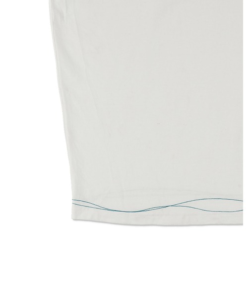 WIND AND SEA（ウィンダンシー）の「WAVE BLUE STITCH TEE（Tシャツ/カットソー・メンズ・ブラック/ホワイト/ブルー・LARGE/MEDIUM）」の7枚目の写真