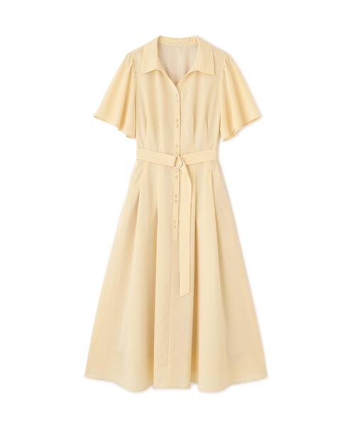 NATURAL BEAUTY BASIC(ナチュラルビューティーベーシック)の「追加生産【ちょうど、いい服】“初めまして”がうまくいく好印象ワンピース(ワンピース・レディース・イエロー/ブルー/ネイビー・SMALL/MEDIUM/LARGE/P/S)」の4枚目の写真
