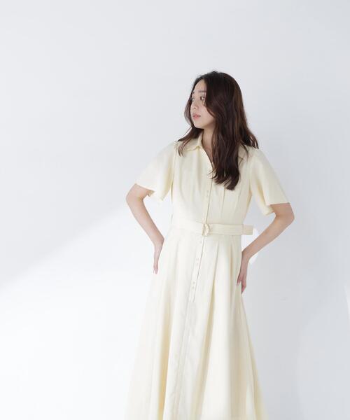 NATURAL BEAUTY BASIC(ナチュラルビューティーベーシック)の「追加生産【ちょうど、いい服】“初めまして”がうまくいく好印象ワンピース(ワンピース・レディース・イエロー/ブルー/ネイビー・SMALL/MEDIUM/LARGE/P/S)」の7枚目の写真