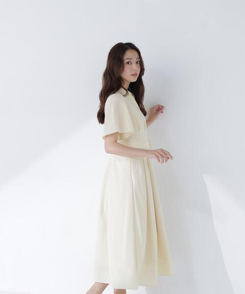 NATURAL BEAUTY BASIC(ナチュラルビューティーベーシック)の「追加生産【ちょうど、いい服】“初めまして”がうまくいく好印象ワンピース(ワンピース・レディース・イエロー/ブルー/ネイビー・SMALL/MEDIUM/LARGE/P/S)」の11枚目の写真