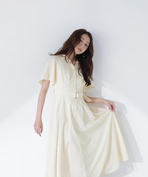 NATURAL BEAUTY BASIC(ナチュラルビューティーベーシック)の「追加生産【ちょうど、いい服】“初めまして”がうまくいく好印象ワンピース(ワンピース・レディース・イエロー/ブルー/ネイビー・SMALL/MEDIUM/LARGE/P/S)」の13枚目の写真