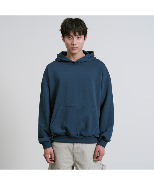 OWSA(オウサ)の「ベーシック無地フードスウェットシャツ6色(スウェット・メンズ・ブラック/ネイビー/ブルー/グレー/ワイン/チャコール・MEDIUM/LARGE/X-LARGE)」の6枚目の写真