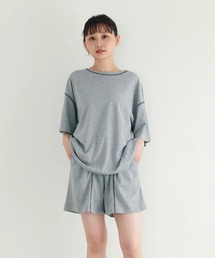 配色ステッチTシャツ【IROHANI】