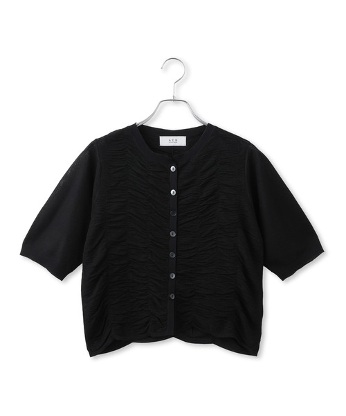 ADAM ET ROPE'(アダムエロペ)の「【WEB限定】シアーシャーリングカーディガン(カーディガン/ボレロ・レディース・ホワイト/ブラック/サックスブルー・FREE)」の21枚目の写真