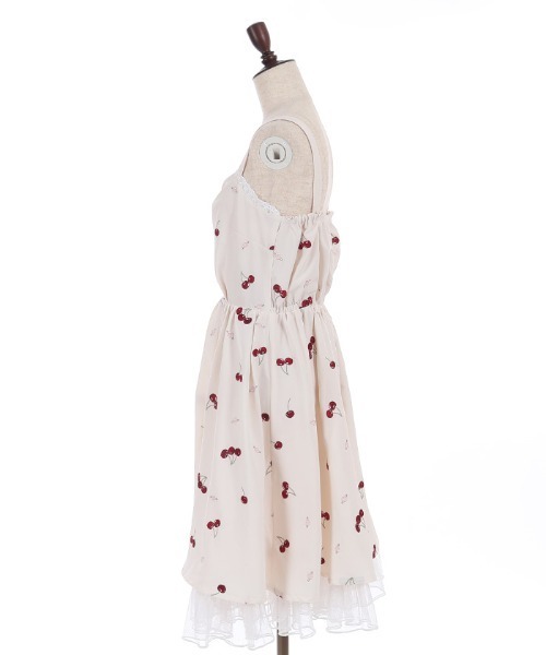 axes femme POETIQUE（アクシーズファムポエティック）の「チェリー×ローズ刺繍ＪＳＫ（ワンピース・レディース・ブラック/キナリ/ピンク・MEDIUM）」の18枚目の写真