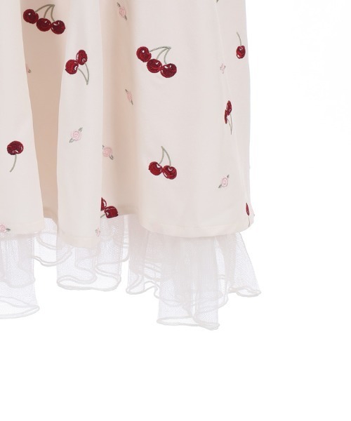 axes femme POETIQUE（アクシーズファムポエティック）の「チェリー×ローズ刺繍ＪＳＫ（ワンピース・レディース・ブラック/キナリ/ピンク・MEDIUM）」の21枚目の写真