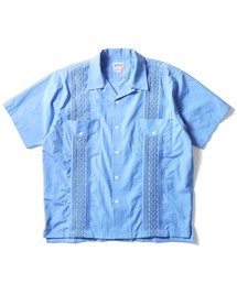 HOUSTON ヒューストン BOTANICAL EMB CUBA SHIRT ボタニカル 刺繍