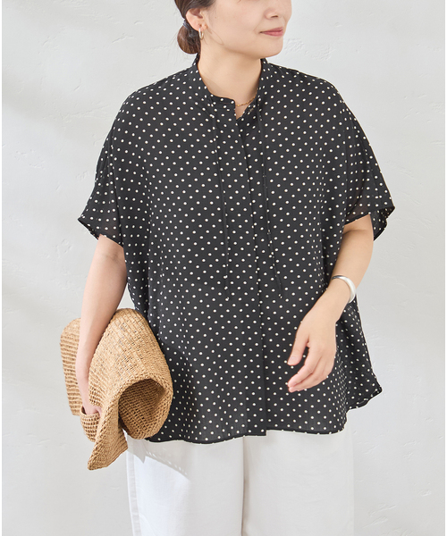JOURNAL STANDARD(ジャーナルスタンダード)の「《追加》ポンチョ ブラウス(シャツ/ブラウス・レディース・ブラック系その他/ホワイト/スミクロ・FREE)」の12枚目の写真