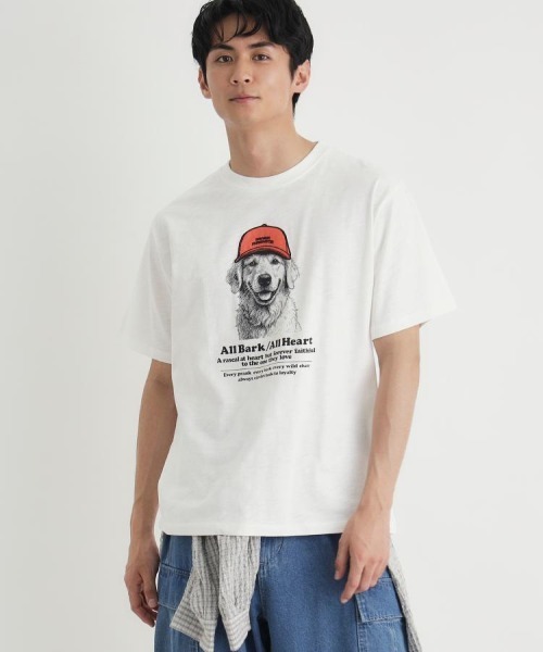BACK NUMBER（バックナンバー）の「BACK NUMBER(バックナンバー)アニマルプリント半袖Ｔシャツ（Tシャツ/カットソー・メンズ・ベージュ/ホワイト/ブラック・M/L/XL/S）」の7枚目の写真