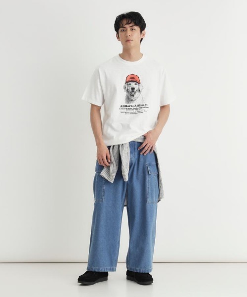 BACK NUMBER（バックナンバー）の「BACK NUMBER(バックナンバー)アニマルプリント半袖Ｔシャツ（Tシャツ/カットソー・メンズ・ベージュ/ホワイト/ブラック・M/L/XL/S）」の8枚目の写真