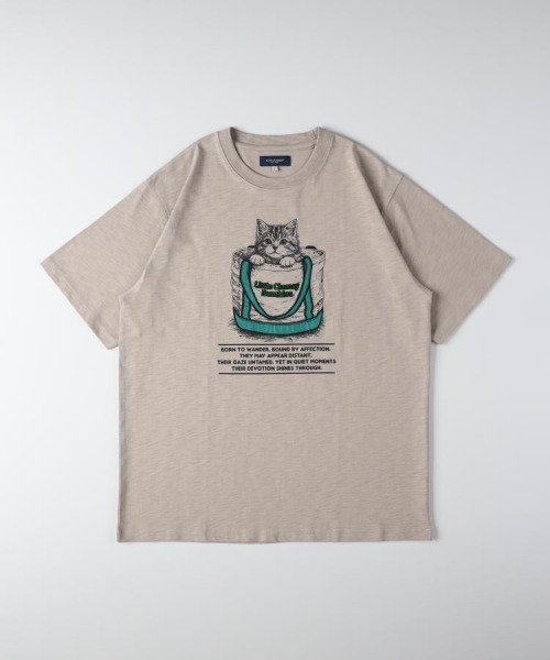 BACK NUMBER（バックナンバー）の「BACK NUMBER(バックナンバー)アニマルプリント半袖Ｔシャツ（Tシャツ/カットソー・メンズ・ベージュ/ホワイト/ブラック・M/L/XL/S）」の18枚目の写真