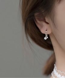 ジルコンミニフープピアス